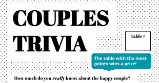 Read on for some hilarious trivia questions that will make your brain and your funny bone work overtime. Download Couple S Wedding Trivia Template