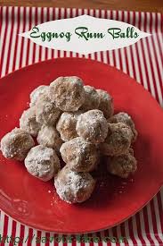 Eggnog Rum Balls The Domestic Front Eggnog With Rum Rum Balls Christmas Baking Cookies