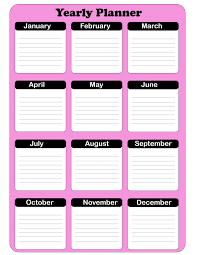 Free Yearly Planner Templates 2020 Pdf Excel Word In 2020 Yearly Planner Planner Template Daily Planner Pages