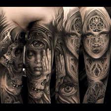 Skull Fade Cathedral Tattoo Dark Tattoo Gothic Tattoo