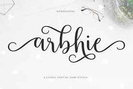 This unique font capability whole lowercase alphabets and uppercase alphabets alongside a few other ligatures that are similar to tattoo font and the bear and stylistic alternates to create a definitely handwritten look and experience. Arbhie Script 819607 Calligraphy Font Bundles