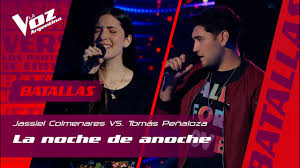 We did not find results for: Jassiel Colmenares Vs Tomas Penaloza La Noche De Anoche Batallas La Voz Argentina 2021 Youtube