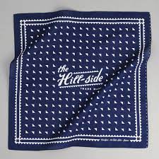 classic logo souvenir bandana navy sb3 01 the hill side classic logo bandana design scarf design
