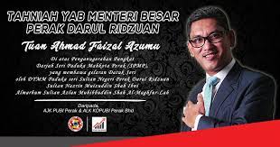 .undangan negeri (dun) perak pada hari ini yang menyaksikan menteri besar, datuk seri ahmad faizal azumu, gagal mendapat sokongan dalam bersatu ambil maklum bahawa usul keyakinan majoriti ahli dewan undangan negeri (adun) terhadap menteri besar perak sudah ditolak oleh. Tahniah Yab Menteri Besar Perak Darul Ridzuan Pubi Perak