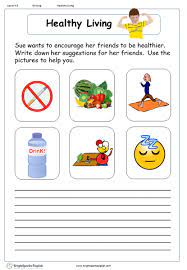 Stroke, and other health problems. Healthy Living English Writing Worksheet English Treasure Trove