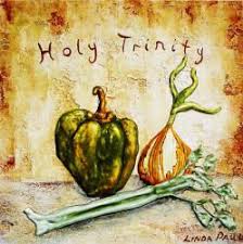 But in the beautiful state of louisiana, the holy trinity is a mixture of onions, green bell pepper and celery, it is the base for many dishes in creole cuisine . Louisiana Paintings Of Peppers Southern Cooking Art Louisiana Art New Orleans Art New Orleans
