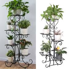 Macrame plant hanger hanging shelf plant shelf large hanging planter indoor outdoor wall planter pot holder floating shelf swing shelf boho macramebeautiful 5 out of 5 stars (1,635) $ 17.99. Wooden Plant Shelf 5 Tier Stand Flower Pot Shelving Storage Home Garden Patio For Sale Online Ebay
