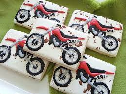 Dirt Bikes Cookies Kickin Up Mud Dirt Bike Birthday Sugar Cookies Decorated Cute Cookies