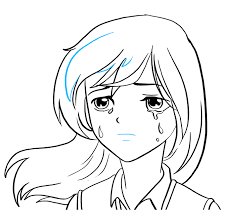 How To Draw A Sad Anime Face - Really Easy Drawing Tutorial