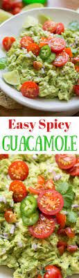 Easy Spicy Guacamole Recipe Recipe Spicy Guacamole Recipes Guacamole Recipe