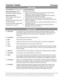 Solve the crossword puzzle using vocabulary from the reading. Jim Crow Icivics