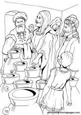 Jesus Turns Water To Wine Colouring Pages Colouring Pages Coloring Pages Water Into Wine