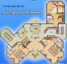 خريطة فيلا بمساحه 250 متر مربع من اعمال المعمارية سمر فؤاد Arab Arch Family House Plans House Plans House Layouts