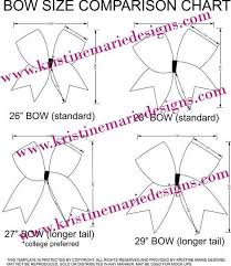 km designs measure and mock bow template cheer bows diy bow