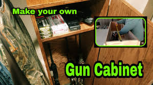 You will need a nice, painted picture frame, some additional frame pieces to just like those honeycomb type shelving you see nowadays, this shelf is fairly easy to make yourself. Diy Gun Cabinet Youtube