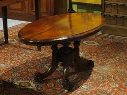 Antique mahogany coffee table image and description. Oval Mahogany Coffee Tables