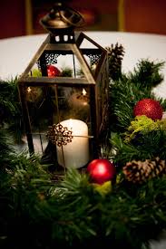 Betty Donne Photography Tori Jeremy Details Christmas Wedding Centerpieces Christmas Lanterns Christmas Centerpieces
