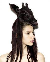 I Would Have To Say A No On This Bridal Hairstyle Hair Styles Hair Humor Funky Hairstyles For Long Hair
