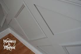 Draw your wainscoting design on the wall. Diamond Wainscoting Wall Treatment Madness Method
