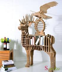 Deer Puzzle Table Animal Multi Purpose Furniture Mdf Animal Furniture Diy Deer Table Animal Bookcase Animal Table Wood Furniture Diy Wood Crafts Furniture Diy