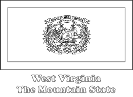 Thereafter, the flags were sent via express to the colonels of the units in the field, or their commanding generals. Large Printable West Virginia State Flag To Color From Netstate Com