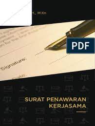Jasa catering produk makanan dan jasa konveksi. Surat Penawaran Kerjasama Notaris