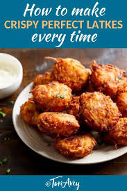 How To Make Crispy Perfect Latkes Learn Recipes Tips And Tricks For Making Tasty Latkes Every Time That Latkes Recipes Kosher Recipes Jewish Holiday Recipes