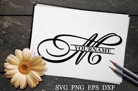 Free Free Split Monogram Svg M