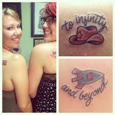 Best Friend Disney Tattoos To Infinity And Beyond Best Friend Disney Tattoos Disney Tattoos Bff Tattoos