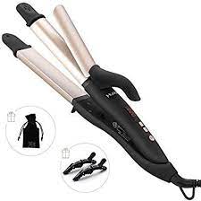 Amazon Com Huachi 2 In 1 Curling Iron Flat Iron 1 1 4 Inch Travel Ceramic Hair Straightener Ceramic Flat Iron Long To Short Hair Hair Straightener And Curler