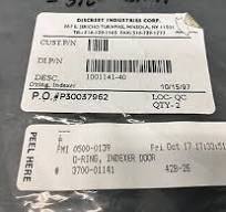 2 AMAT 3700-01141 ORING INDEXER DOOR, 1001141-40, 123686 | eBay