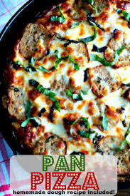 Homemade Pan Pizza Recipe Pizza Recipes Dough Pan Pizza Pizza Recipes Homemade