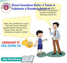 Berikut adalah pembahasan soal pilihan ganda 1 sampai 25 dan kunci jawaban dengan subtema : Lengkap Kunci Jawaban Kelas 4 Tema 6 Subtema 2 Pembelajaran 4 Simple News Kunci Jawaban Lengkap Terbaru