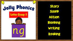 The letter sounds are split into seven groups. Jolly Phonics Ng Story Vocabulary And Blending Youtube