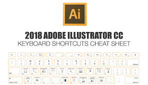2018 Adobe Illustrator Keyboard Shortcuts Cheat Sheet Make