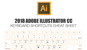 2018 adobe illustrator keyboard shortcuts cheat sheet make