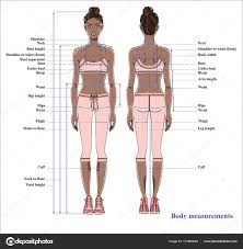 Woman Body Measurement Chart Scheme Measurement Human Body