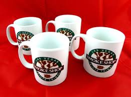 Set Of 4 Collectible Las Vegas Smoke Shop Paiute Tribal Coffee Cups Mugs Pride In This Beautifully Designed Logo For Coffee Mugs Vintage Smoke Shops Mugs
