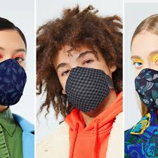 The outward facing layer is 100% polyester and the inner 2 layers are 100% cotton. Fashionable Face Masks Trying To Make Something Horrific Seem Appealing Fashion The Guardian