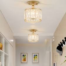 A wide variety of gold light fixtures options are available to you, such as lighting solutions service, material, and warranty(year). Black Champagne Gold Crystal Semi Flush Light Fixtures Modern 1 Light Cylinder Indoor Ceiling Fixture Takeluckhome Com