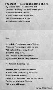 There Is No Title 508th Poem 3 Stanzas No Matter What Way You Look At It One Huge Theme For This Poem Is Leaning Dickinson Poems Emily Dickinson Poems Poems