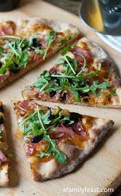Prosciutto And Fig Pizza With Arugula A Family Feast Fig Pizza Recipes Homemade Pizza