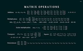 All The Operations Of Matrices Cheat Sheet Matrices Math Cheat Sheets Matrix