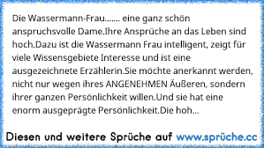 Die Wassermann Frau Eine Ganz Schön Anspruchsvolle Dameihre