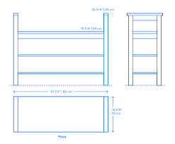 Shoe Rack Shoe Storage Dimensions Drawings Dimensions