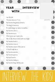 Year End Or Birthday Interview Questions For Kids To Answer Birthday Interview Birthday Interview Questions Kids And Parenting