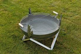 Steel Fire Pit Yanartas With A Stainless Steel Grill Bbq Etsy In 2020 Fire Pit Cooking Fire Pit Essentials Steel Fire Pit