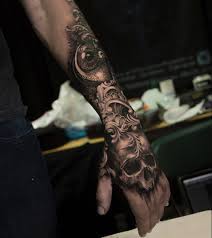 Skull Eye Skull Hand Tattoo Forearm Tattoo Men Skull Sleeve