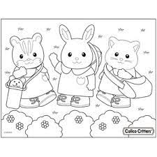 Download and print for free. Coloring Calico Critters