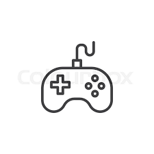 See game controller outline stock video clips. Game Controller Joystick Line Icon Stock Vector Colourbox